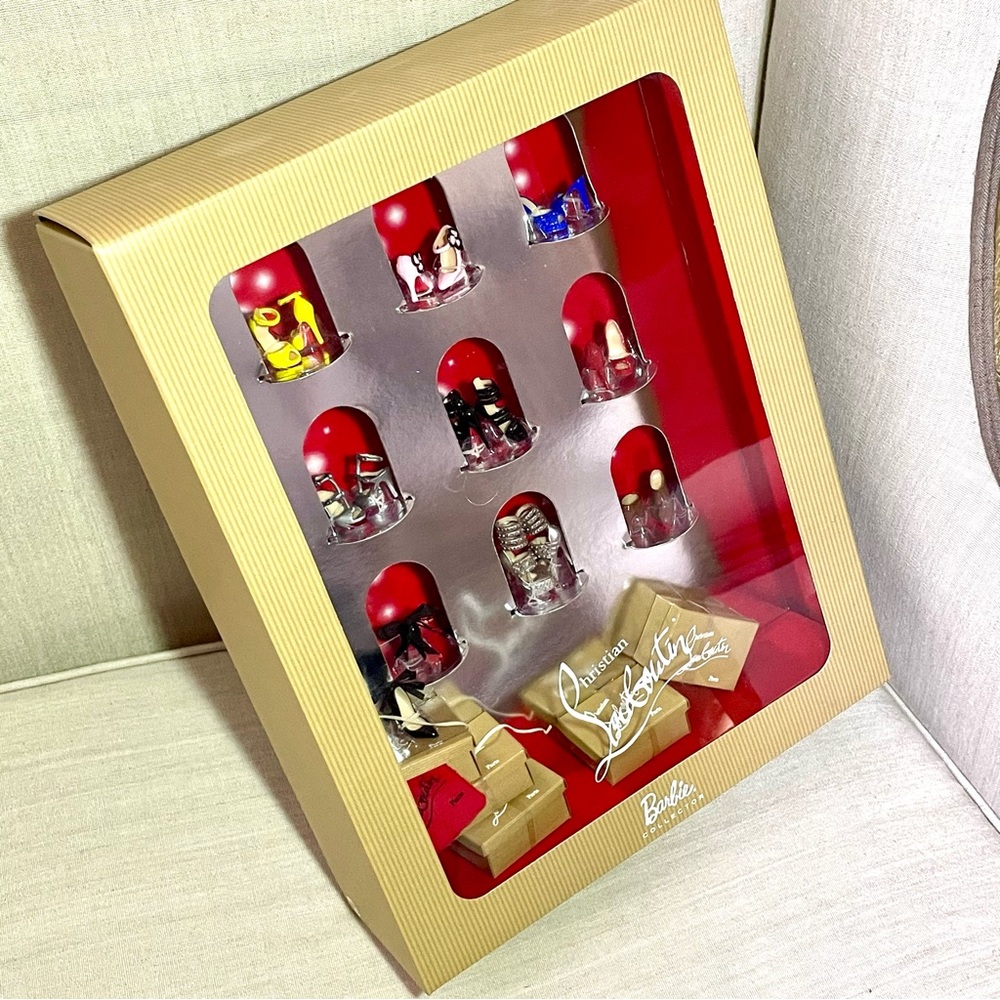 ❤️ NIB Christian Louboutin Barbie Doll Shoes Set Limited Edition Rare Collector